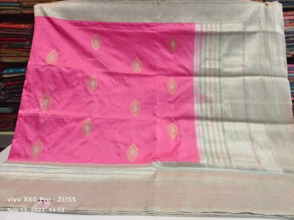 pink banarasi silk sarees