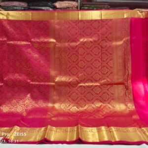 pink kanjivaram pattu saree