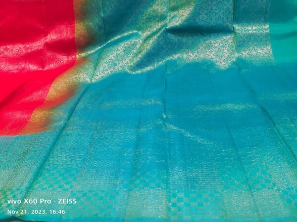 Pink Coimbatore Silk  Handloom Saree - Image 3