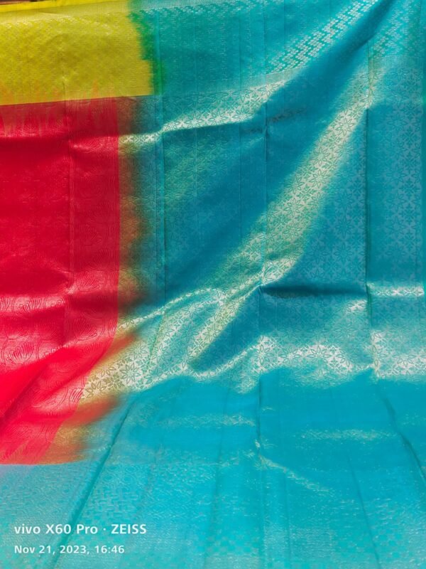 Pink Coimbatore Silk  Handloom Saree - Image 2