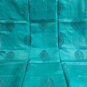 Sky Blue Banarasi Tussar Saree