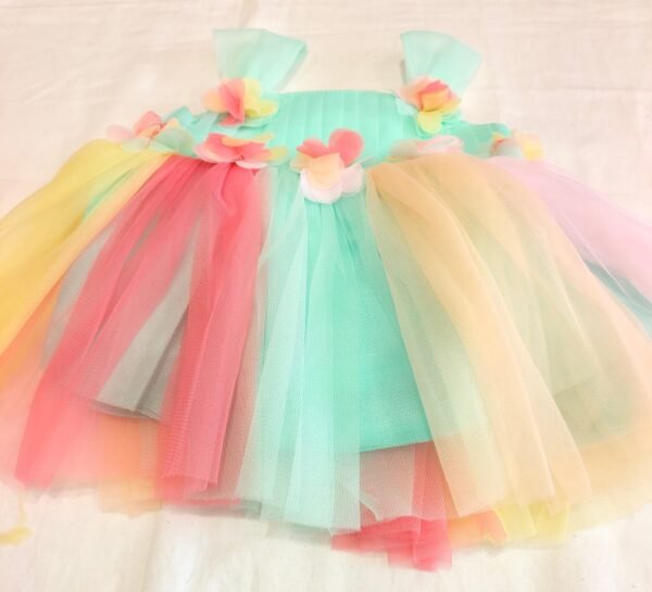 Multi-Colour Party Wear Baby Frock