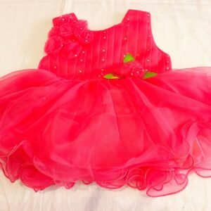 Red Party Wear Baby Frock