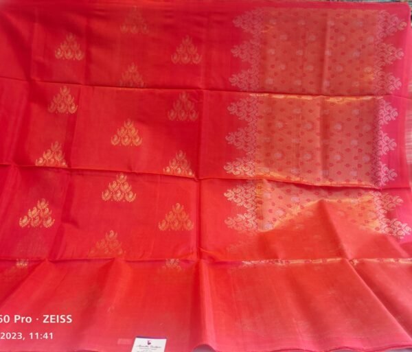 Red Coimbatore Sico Saree