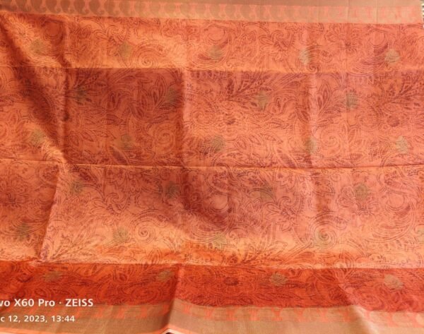 Orange Fancy Saree - Image 4