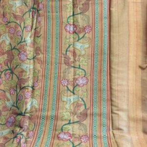 Yellow Dola Silk Saree