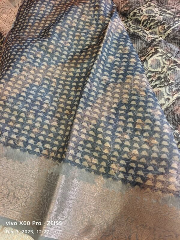 Grey Fancy Saree - Image 3