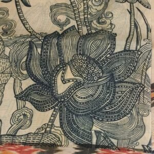 BLACK and GOLD , ORANGE TUSSAR SAREE
