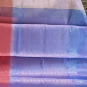 ORANGE and BLUE PURE KUPPADAM SAREE