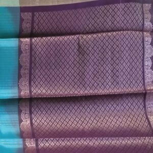 SEA BLUE and PURPULE PURE KUPPADAM SAREE